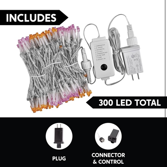 NWT 300 Orange & Purple LED Lights for Halloween - Picture 5 of 5